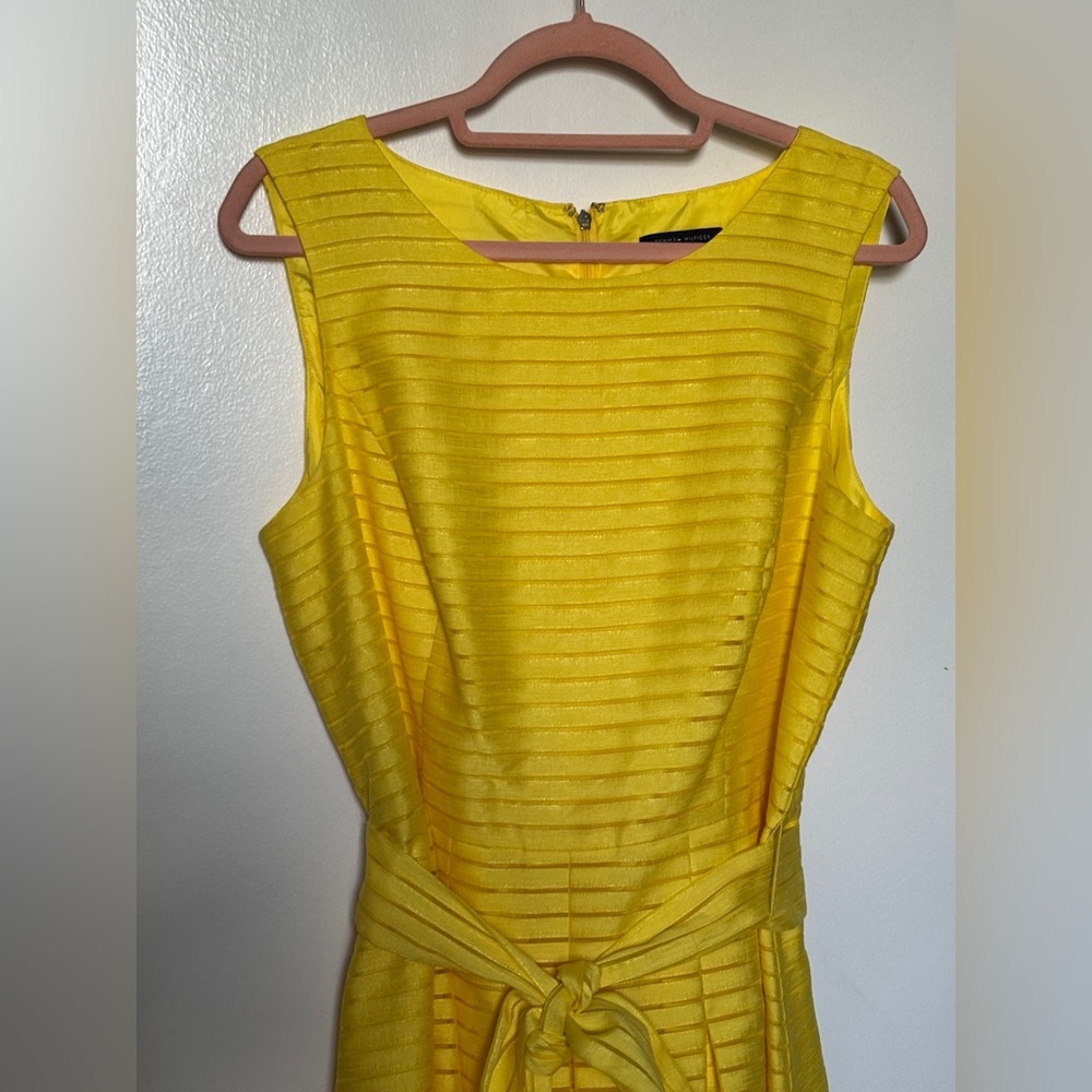 Tommy Hilfiger heather yellow sleeveless dress - Picture 5 of 9